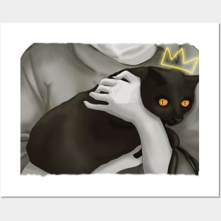 Cats are King of human Posters and Art